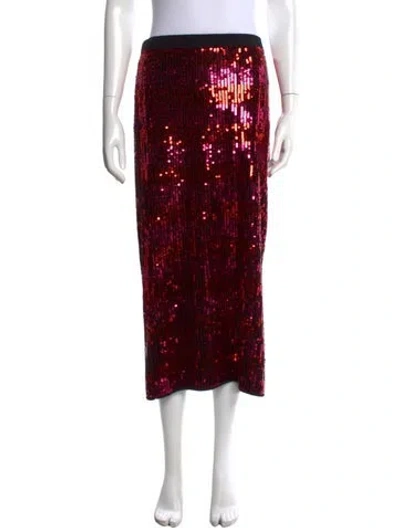 Pre-owned Carolina Herrera Wool Midi Length Skirt In Black