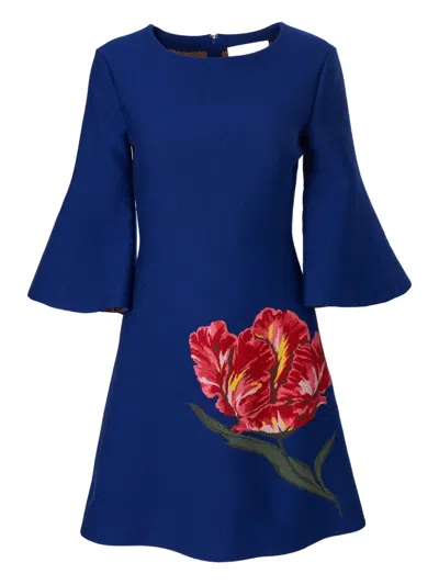 CAROLINA HERRERA WOOL MINI DRESS