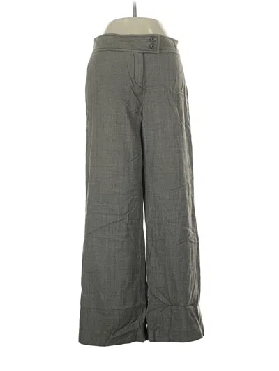 Pre-owned Carolina Herrera Wool Pants In Gray