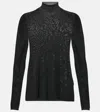 Carolina Herrera Wool Turtleneck Sweater In Black