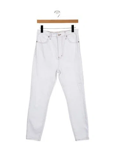 Pre-owned Carolina Herrera X Frame High-rise Skinny Leg Jeans W/ Tags In White