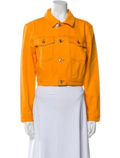 Pre-owned Carolina Herrera X Frame Jacket W/ Tags In Orange