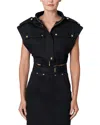 Carolina Herrera Zip-up Cropped Cargo Gilet In Black