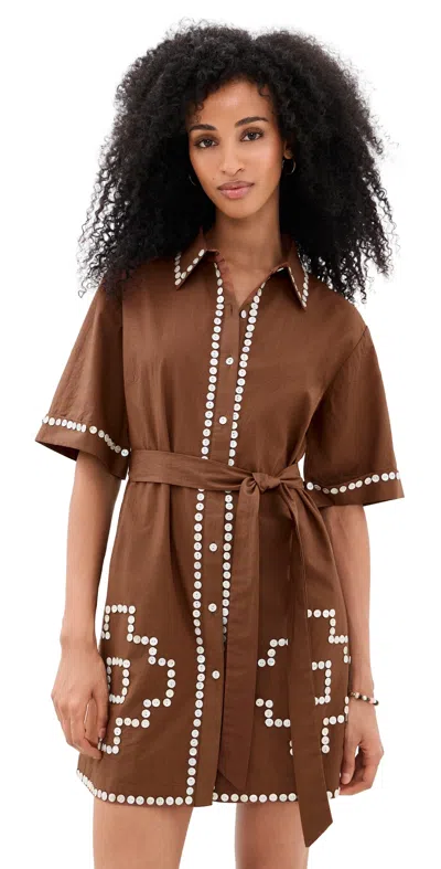 Carolina K Amaia Dress Chocolate Brown