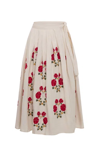 Carolina K Amalia Skirt In Natural In White