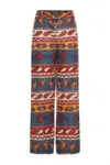 CAROLINA K AMANDA PANTS IN PAISLEY BLUE