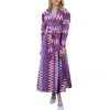 Carolina K Anais Dress In Zigzag In Multi