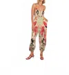 Carolina K Balloon Jumpsuit In Flamingos In Brown