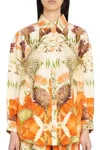 Carolina K Boyfriend Shirt In Fauna Cheetah In Multi