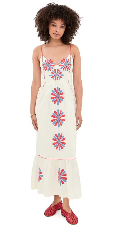 Carolina K Carmen Dress Gardenia In White