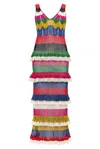 Carolina K Crochet Dress In Multi In Multi