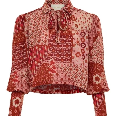 Carolina K Elis Blouse Mix Bouquet Rose In Multi