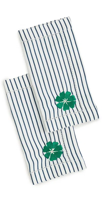 Carolina K Etched Flower Napkin Set Of Two Etched Flower Multi