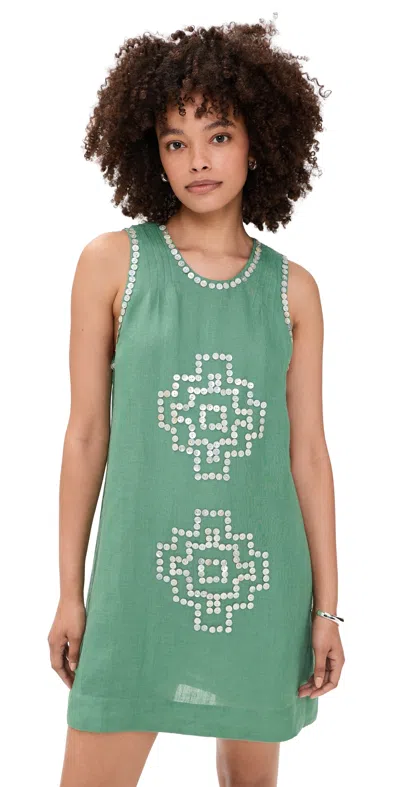 Carolina K Eva Dress Green Leaf