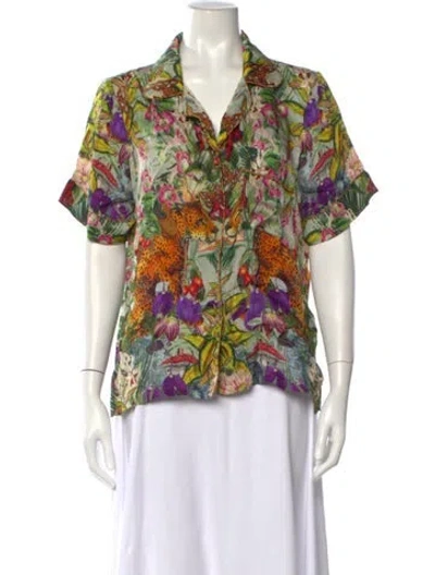 Pre-owned Carolina K Floral Print Lounge Set In Neutrals
