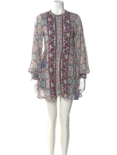Pre-owned Carolina K Floral Print Mini Dress