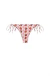 Carolina K Gabriela Bikini Bottom In Coral Shells In Pink