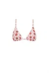 Carolina K Gabriela Bikini Top In Coral Shells In Pink