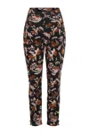 Carolina K Gaucho Pants In Dusty Floral Black In Multi