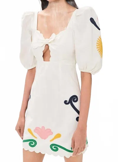 Carolina K Greta Dress In Off White