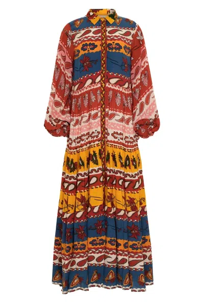 Carolina K Josefina Dress Paisley In Paisley Blue In Multi