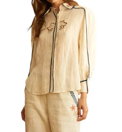 Carolina K Kendall Shirt In Cream In White