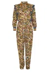 Carolina K Lais Jumpsuit In Paisley Cream In Multi