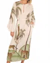 Carolina K Lee Kaftan In Cheetah Palm