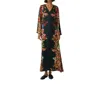 Carolina K Lena Kaftan Dress In Divine Black Birds