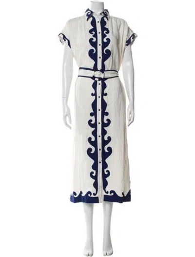 Pre-owned Carolina K Linen Long Dress W/ Tags In Neutral