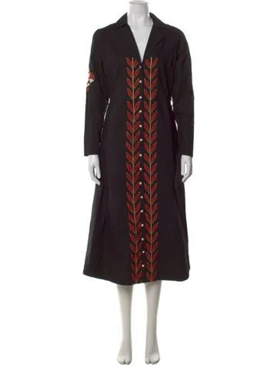 Pre-owned Carolina K Long Dress In Black