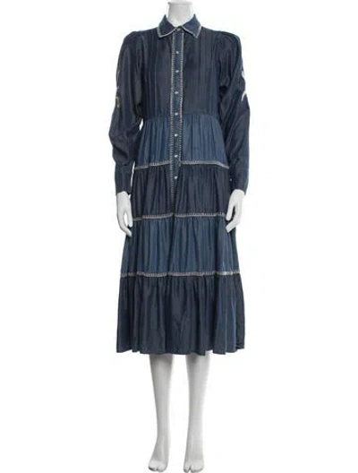 Pre-owned Carolina K Long Dress In Blue
