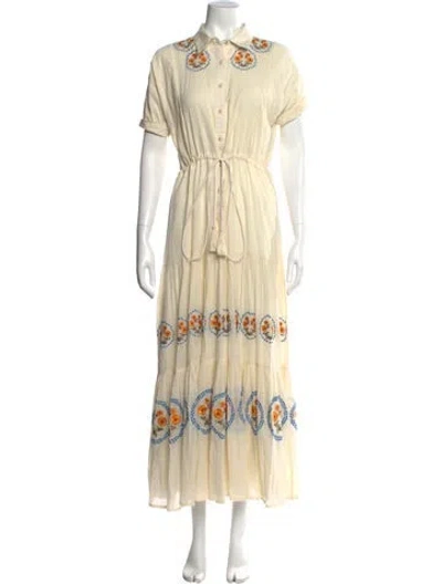 Pre-owned Carolina K Long Dress In Neutral