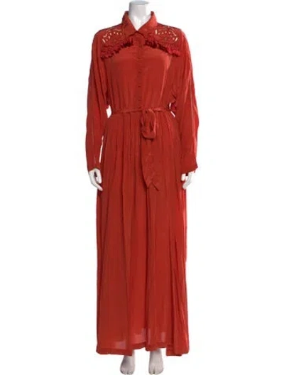 Pre-owned Carolina K Long Dress W/ Tags In Orange