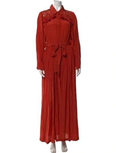 Pre-owned Carolina K Long Dress W/ Tags In Orange