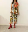Carolina K Maena Jumpsuit In Selva Birds In Multi