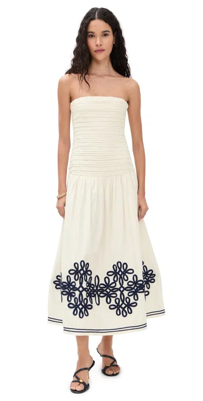 Carolina K Malla Dress Gardenia In White