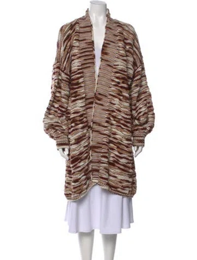 Pre-owned Carolina K Merino Wool Striped Sweater In Multi