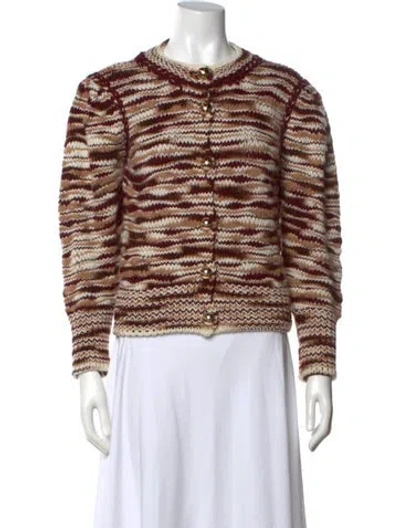 Pre-owned Carolina K Merino Wool Striped Sweater In Multi
