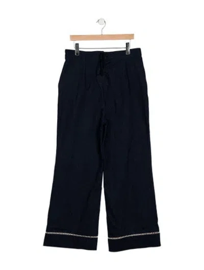 Pre-owned Carolina K Mid-rise Wide Leg Jeans In Blue
