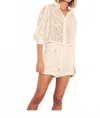 Carolina K Moni Short In Off White In White