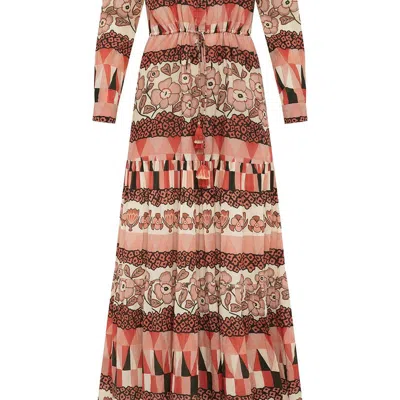 Carolina K Natalie Long Sleeve Dress In Pink