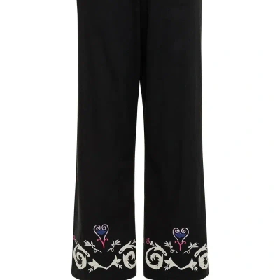 Carolina K Paloma Pants Scrolls In Black