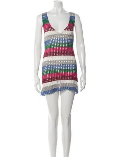 Pre-owned Carolina K Printed Cover-up In Multi