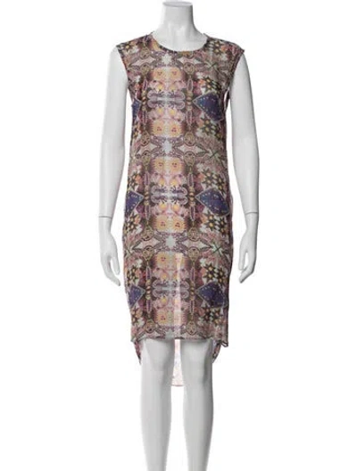 Pre-owned Carolina K Printed Midi Length Dress In Multi