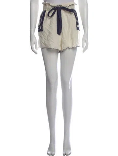 Pre-owned Carolina K Printed Mini Shorts In Blue