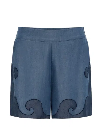 Carolina K Roma Shorts In Blue