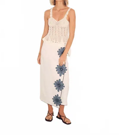 Carolina K Shell Crochet Top In Ivory In Multi