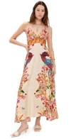 CAROLINA K STAR DRESS DIVINE BIRDS WHITE