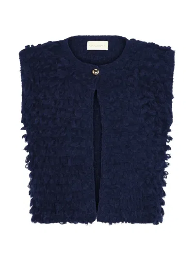 Carolina K Textured Sleeveless Top In Blue